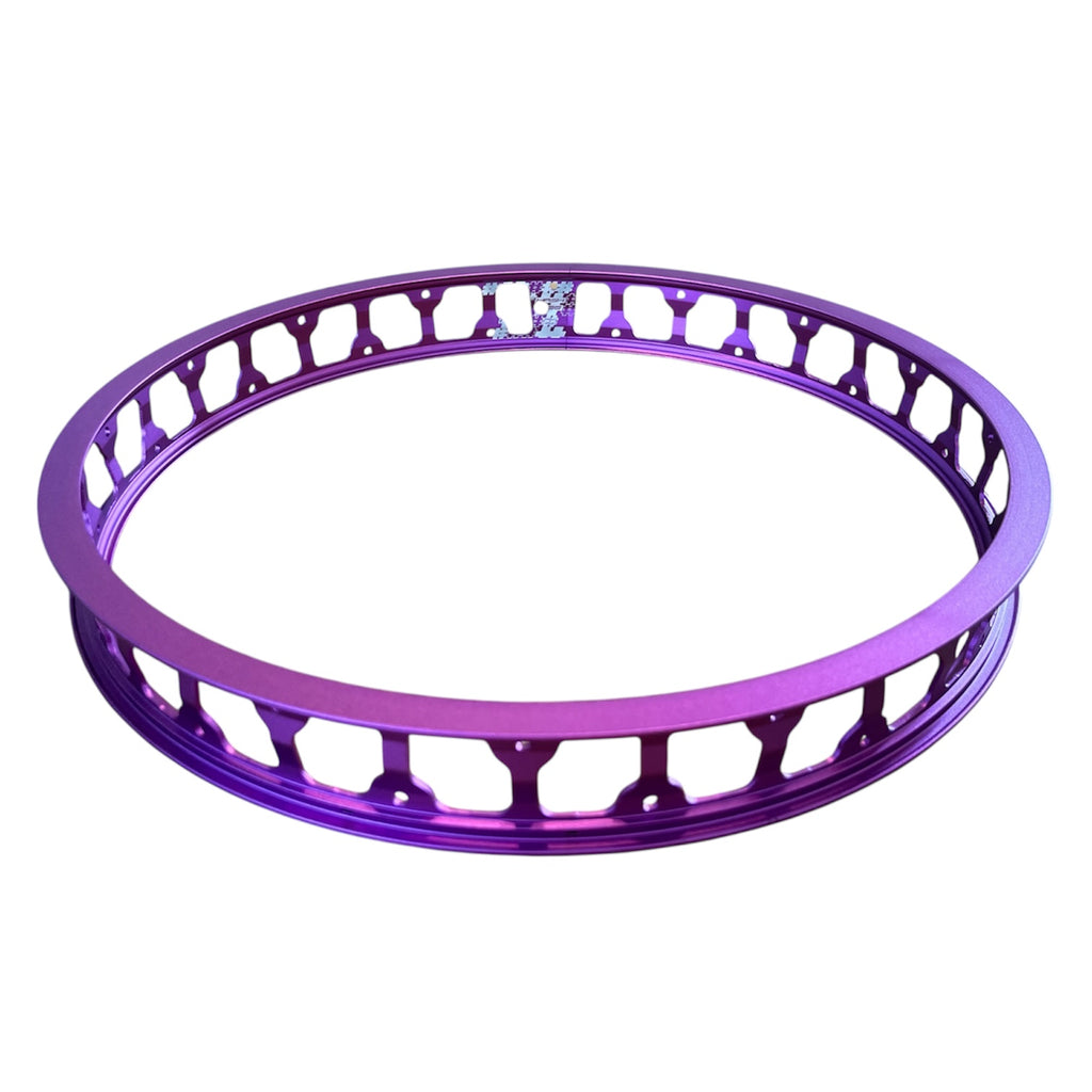 Pack de 5 jantes arrières 47 mm 19''/26'' 32 trous noires / silver / violette|Pack of 5 rear rim 47 mm 19''/26'' 32 holes Black / Silver / Purple