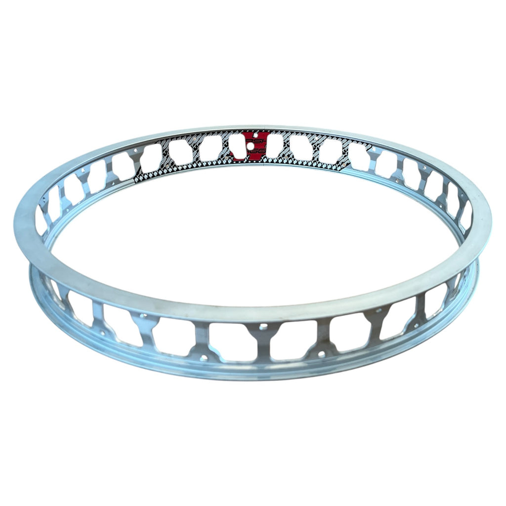 Jante arrière 19'' 47mm 32 trous noir, argent, violette| Rim rear 19'' 47mm 32 holes Black, Silver, Purple