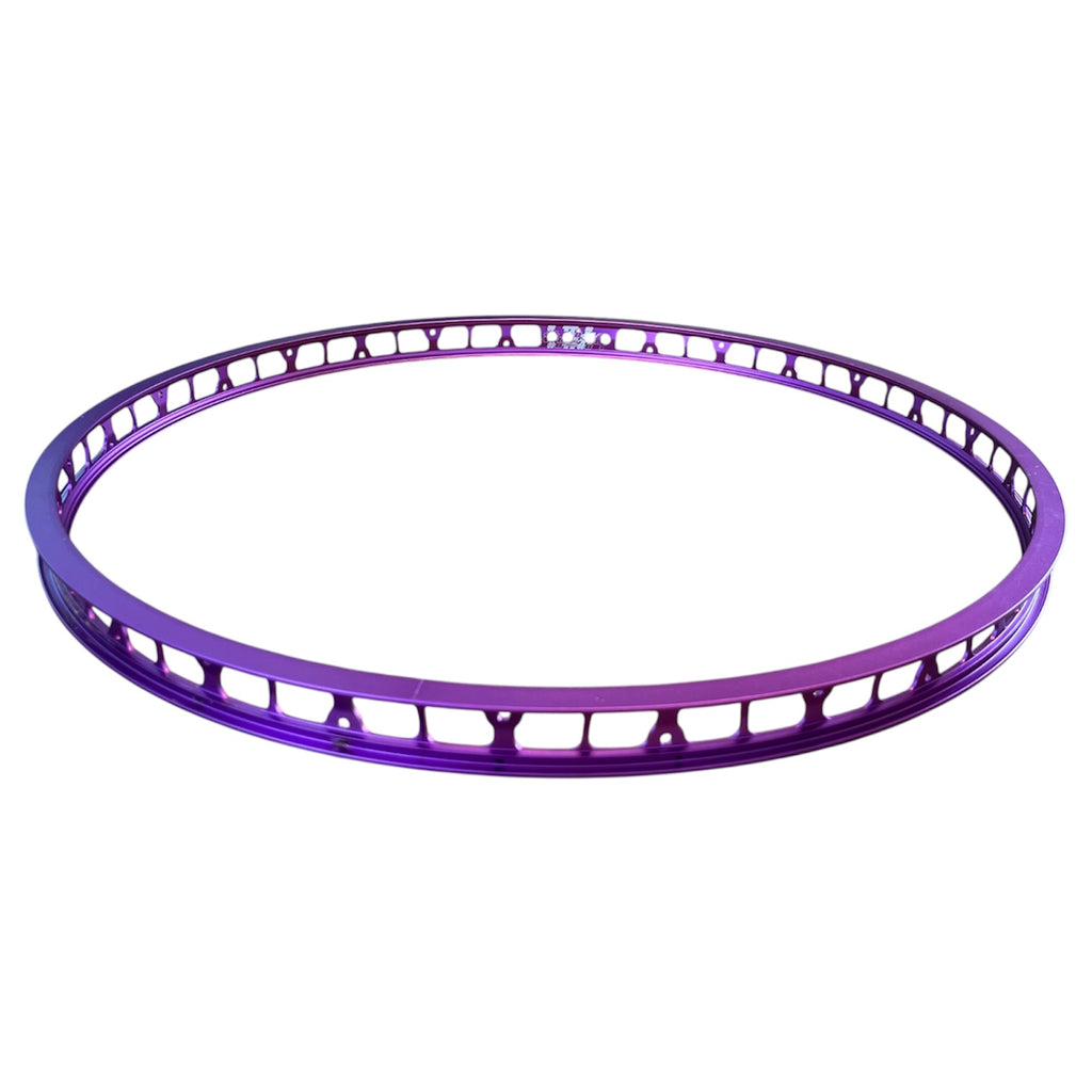 Jante avant 26'' 32 mm 28 trous noir, argent, violette | Rim front 26'' 32mm 28 holes Black, Silver, Purple