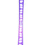 Jante arrière 26'' 47 mm 32 trous noir, argent, violet |Rim rear 26'' 47mm  32 holes Black, Silver, Purple