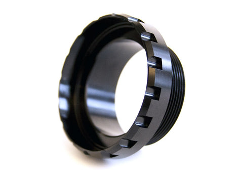 Coupelle de boitier de pédalier alu gauche noire