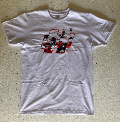 T-Shirt Hashtagg™ "Vic" Blanc |Hashtagg™ "Vic" White T-Shirt