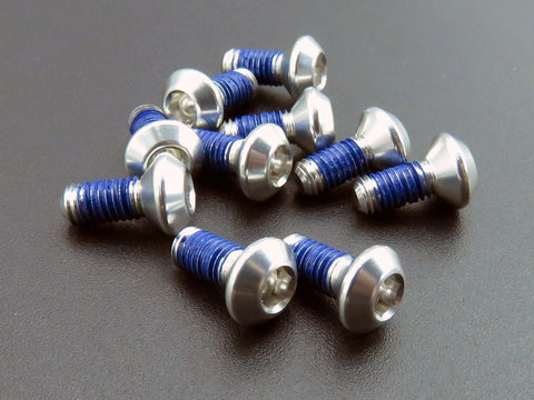 Vis de cage de pédale en aluminium par 8